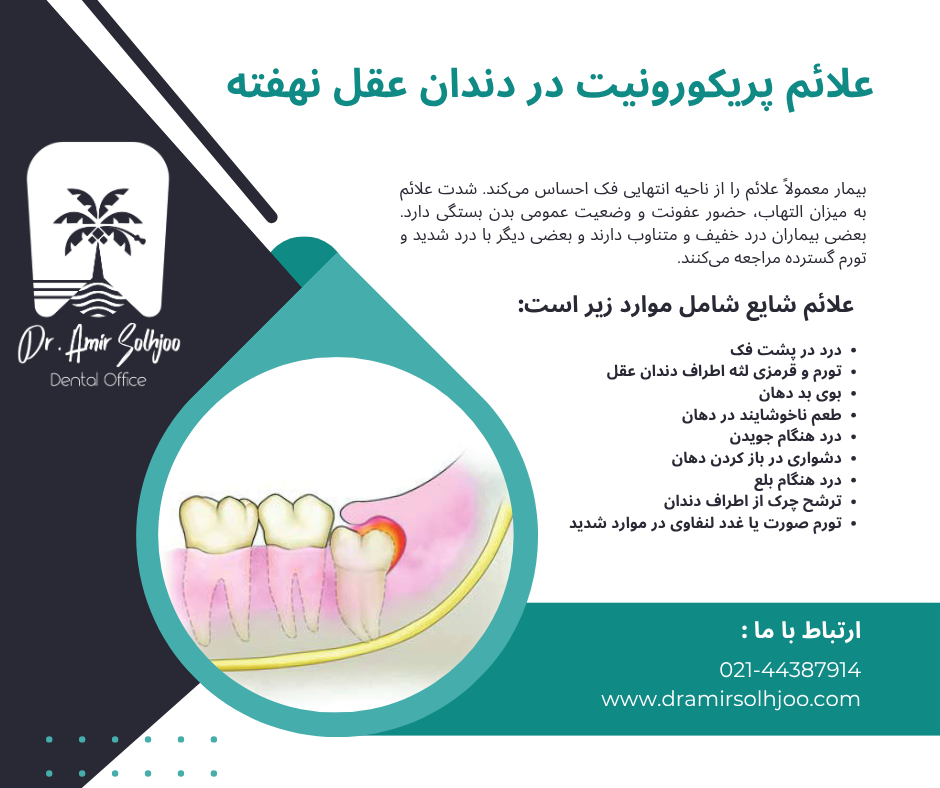 ارتباط پریکورونیت با نهفتگی مولر سوم