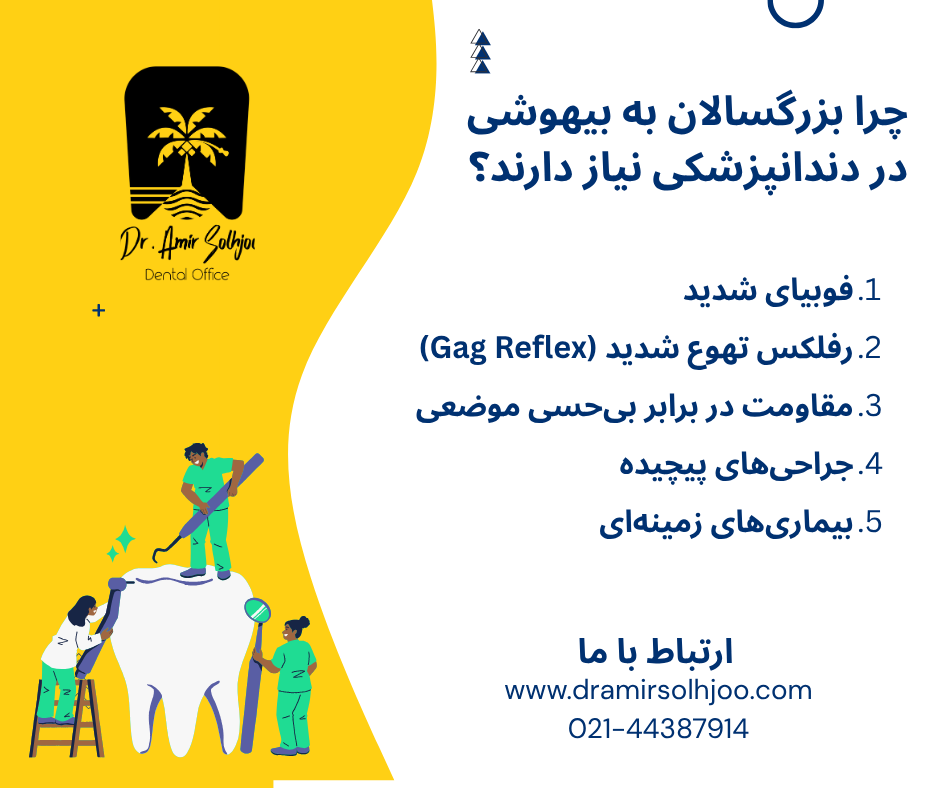 هزینه بیهوشی دندانپزشکی بزرگسالان